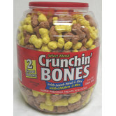 Crunchin Bones Barrel Dog Treat