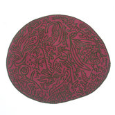 Bichos Y Flores Pink Kids Rug