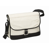 Canvas Messenger Bag in Natural