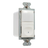600W Vacancy Decorator Sensor Single Pole in White