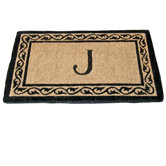 Creel Ivy Border Monogram Coco Doormat