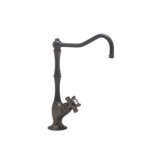 Country Bath One Handle Single Hole Bar Faucet with Column Spout and Mini Lever Handle