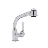 Pullout One Handle Single Hole Side Country Kitchen Faucet with Lever Handle