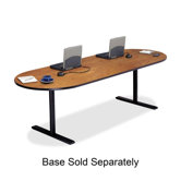 Racetrack Conference Table,42"x96"x29",Wild Cherry