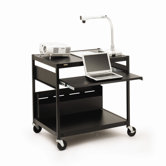 Multimedia Cart with Antimicrobial Surface