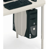 Adjustable Tower CPU Holder for Rectangle Quattro Computer Tables