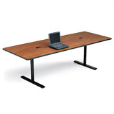 42" Deep Rectangle Conference Table - Two Grommet Holes