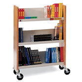 Wood Slimline Booktruck