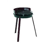 Rundgrill in Schwarz / Dunkelrot