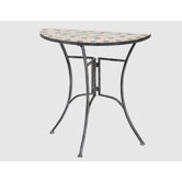 Anstelltisch "Fiore" in Silber-Schwarz matt
