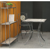 Klappstuhl "Fiore" in Silber / Schwarz matt