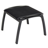 Hocker "Lindos" in Schwarz-Grau / Anthrazit