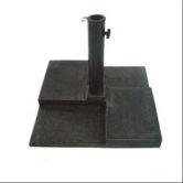 18" Free Standing Square Cast Stone Umbrella Base