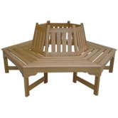 Sequoia Wood Tree Bench