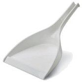 10" Wide Scoop Dust Pan in White