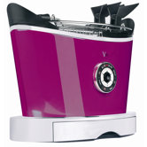 930W Toaster "Volo" in Schwarz matt / Lila