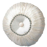 Swanson 16" Pillow with Velvet Braid & Self Button