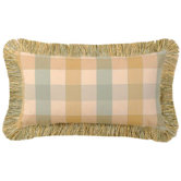 Chesapeake 10" x 18" Pillow with Brush Fringes