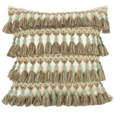 Fortune Pillow with Tassel Fringe