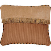 Woodland Pillow with Cord and Brush Fringe