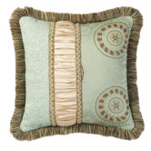 Fortune Pillow with Braid and Brush Fringe