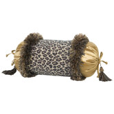 Espresso Pillow with Brush Fringe and Tassels
