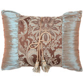 Vellore Shirred Pillow with Double Tassel Garland