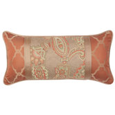 Alamosa Pillow with Self Cord - Orange Bronze