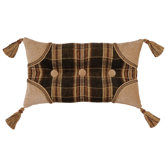 Woodland Pillow with Self Buttons,Braid and Tassels