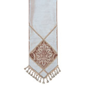 Vellore Table Runner with Braid and Tassels