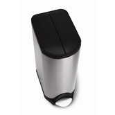 30 Litres Butterfly Pedal Bin in Brushed Stainless Steel