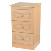 Corrib 3 Drawer Bedside Table