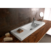 Serie 35 Ceramic Bathroom Sink with Overflow