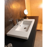 Cangas Ceramic Bathroom Sink with Overflow
