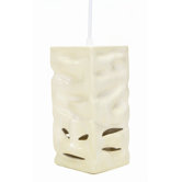 Cut-Out Square Ripple Hanging Light