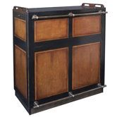 Casablanca Bar in Black and Distressed Honey