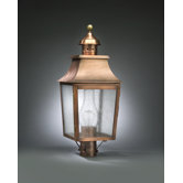 Sharon 25" Three Candelabra Sockets Pagoda Post Lantern