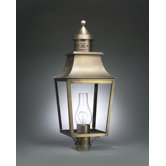 Sharon 28" Three Candelabra Sockets Pagoda Post Lantern
