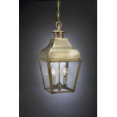 Stanfield 18" Two Candelabra Sockets Curved Top Hanging Lantern