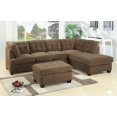 Bobkona Suede Sectional
