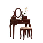 Bobkona Rylan Vanity Set in Dark Cherry