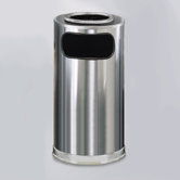 Metallic Designer 12 Gal. Sand Top Ash/Trash Receptacle