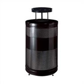 Howard Classics Open Top Waste Receptacle with Weather Shield