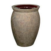 Milan 37 Gallon Rounded Receptacle with Urn
