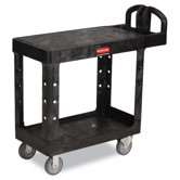 Flat Shelf Utility Cart, 19-3/16" Wide