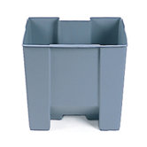 15-Gallon Step-On Rigid Liner in Gray