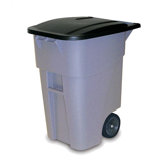 Brute Rollout Container With Lid - 50 Gallon