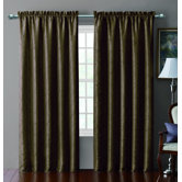 Sable Pintucked Taffeta Blackout Polyester Window Panel
