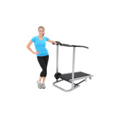 Manual Treadmill with Safety Handles and Pulse