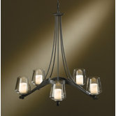 5 Light Ribbon Chandelier with 5 Arms